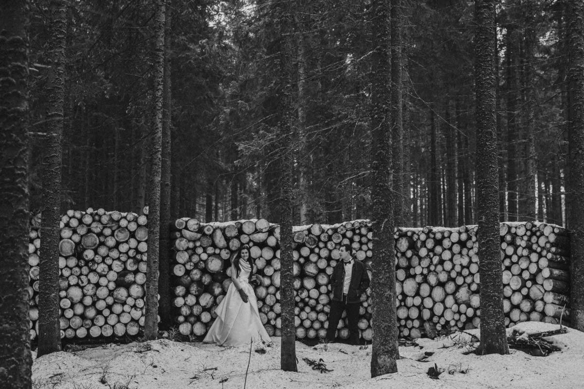 gdzie na plener ślubny w zimie, zimowe zdjęcia ślubne, ślub w górach